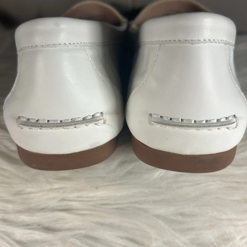 KATE SPADE Loafers Women's Size 8 Kate Spade Carmen S1350018 White Leather Shoes - Picture 4 of 15
